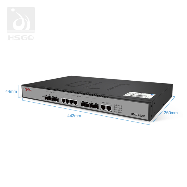 4 Puertos EPON OLT Negro con WiFi CATV