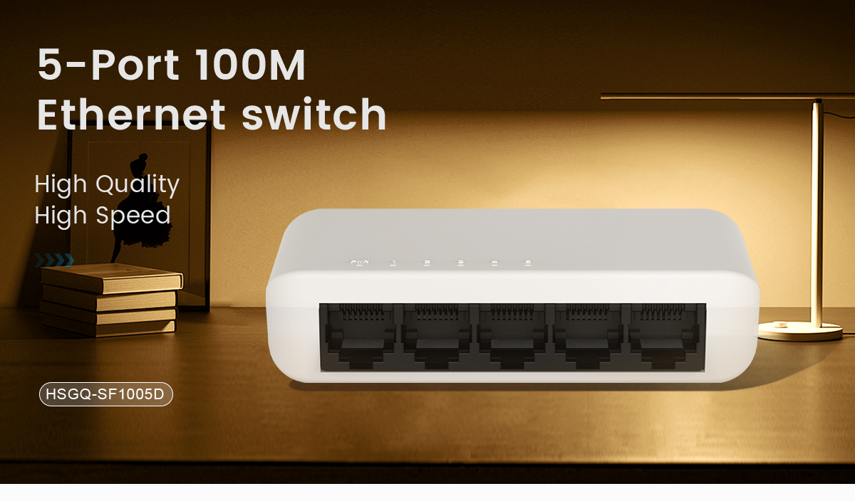 Conmutador Ethernet de 5 puertos y 100 M-1