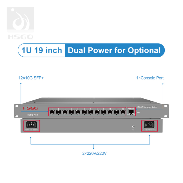 Conmutador Ethernet de múltiples puertos administrado para exteriores