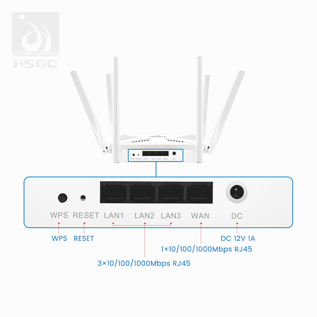 Enrutador de doble banda WiFi6 AX3000 para OLT