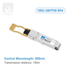 100 g de fibra óptica SFP en el interruptor