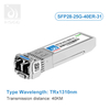 25G SFP 1310NM Fibra de modo Singel para Cisco para Cisco