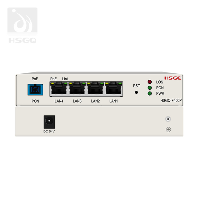 Fibra PoF ONU de 4 puertos para el hogar